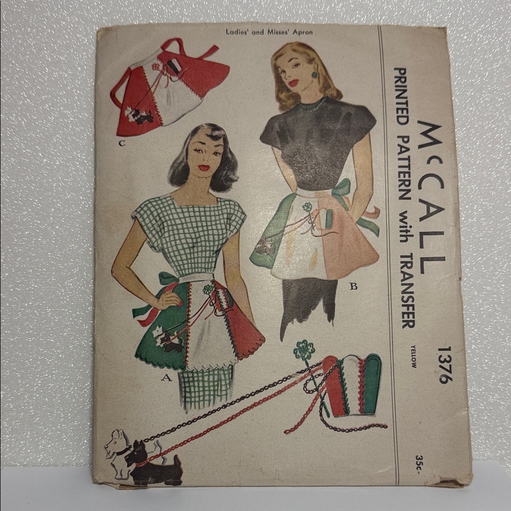 Vintage 1947 Apron Pattern by McCall
